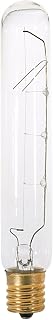 Satco S3280 130V Intermediate Base 20-Watt T6.5 Light Bulb, Clear