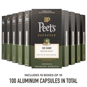 Peet's Coffee Big Bang / 10 Count (Pack of 10) / 10 Single-Serve Capsules & Pods