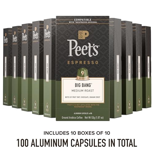 Peet's Coffee Big Bang / 10 Count (Pack of 10) / 10 Single-Serve Capsules & Pods
