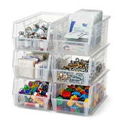 QUANTUM STORAGE SYSTEMS Clear / 18" L x 6" W x 5" H / Ultra Stack & Hang Shelf Baskets