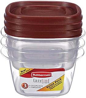 Rubbermaid 7J94-VP-CHILI 6PC Food Container Set