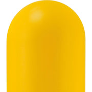 60" H Smooth Bollard Post Sleeve with Dome Top by Global Industrial – 10"L x 10"W x 60"H, HD Polyethylene, Yellow, Model BOL8YL