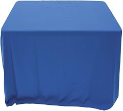 HUBERT Tablecloth Royal Blue Square Spun Polyester - 52" x 52"