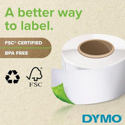 DYMO 2 / 1.12" x 3.5" / Black on White Address Labels