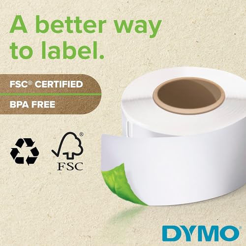 DYMO 2 / 1.12" x 3.5" / Black on White Address Labels