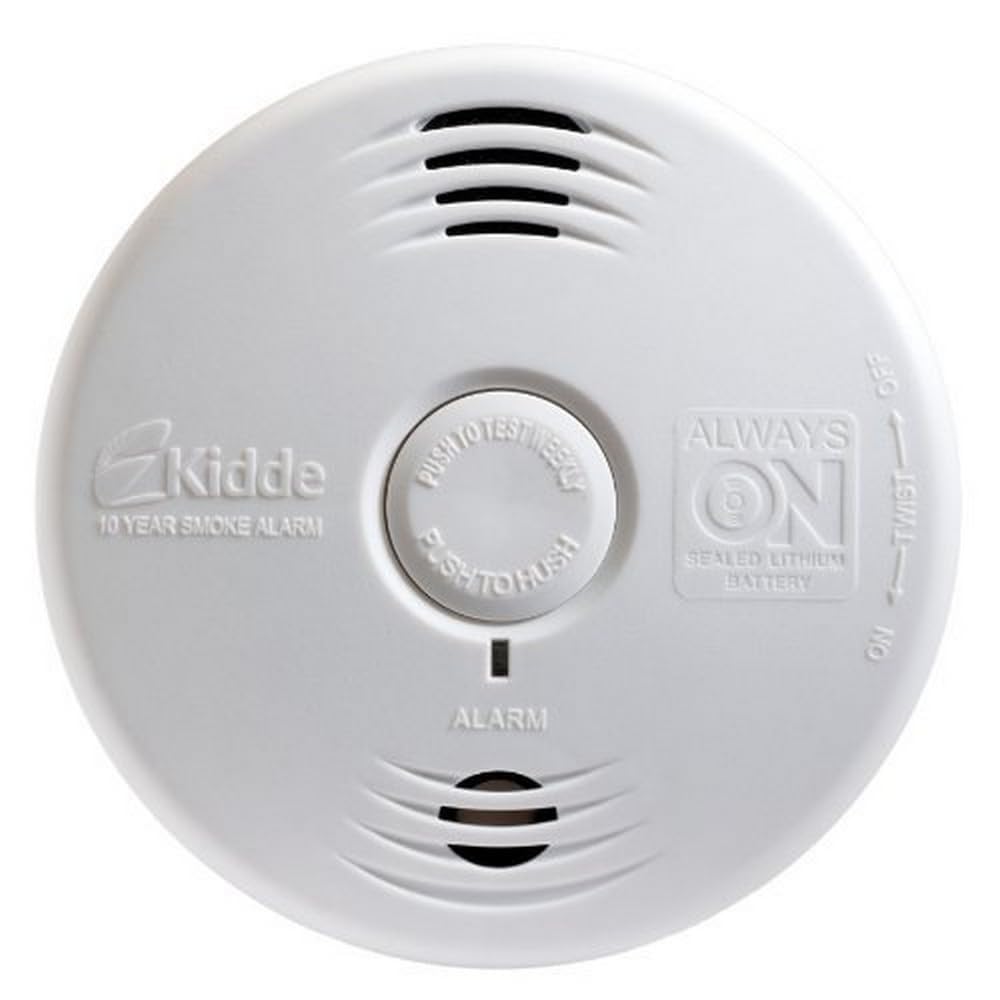 Smoke Detector by Kidde – 6 Pack, Plastic, White, Pack of 6, Model i9010