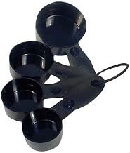 Adcraft Get-A-Grip Measuring Cup Set with Santoprene Handles, in Black