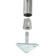 Triangular Steel Foot Plate by Nexel – Steel, Chrome, Model 188735