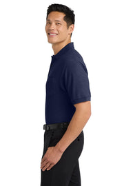 Unisex Silk Touch Polo Navy by Port Authority – Medium, Silk, Navy, Model K500P