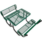Global Industrial Green / 48"L x 83"W x 33"H / Industrial Picnic Tables