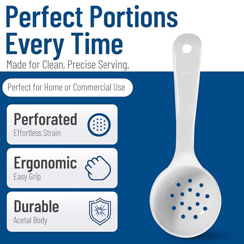 Carlisle FoodService Products 3 Ounces / White / Pack of 1 Cooking Spoons