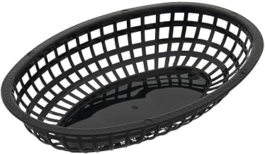 Black Plastic Fast Food Basket by HUBERT – Plastic, Black