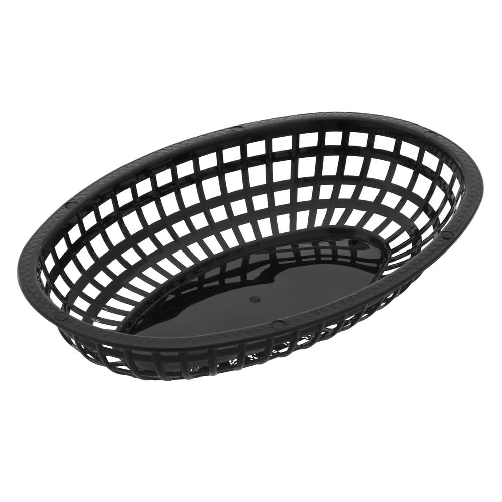 Black Plastic Fast Food Basket by HUBERT – Plastic, Black