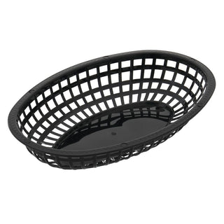 Black Plastic Fast Food Basket by HUBERT – Plastic, Black