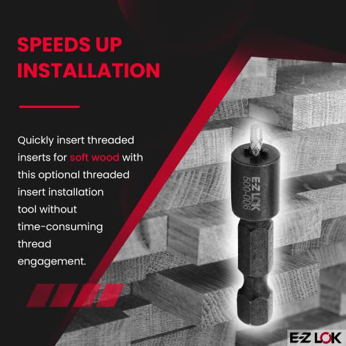 E-Z LOK 500-004 / Black / 1 Externally Threaded Inserts