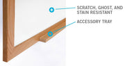 Ghent Wood Frame / 73"W x 48.6"H / 1 Dry Erase Boards