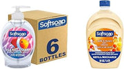 Softsoap Liquid Hand Soap Aquarium Series Pack of 6 with 50oz Milk & Honey Refill