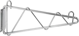 Winco 24" Silver Shelving Bracket, W, Pair (Set of 2)