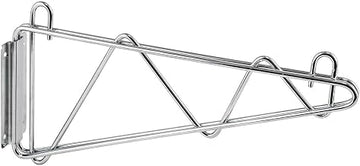 Winco 24" Silver Shelving Bracket, W, Pair (Set of 2)