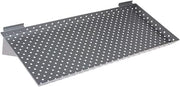 Retail Resource Slatwall Perforated Shelf, 24" Wide Silver, 2 per Pack