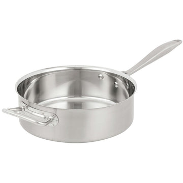 Intrigue Mirror Finish S/S 6 Quart Saute Pan by Vollrath – 6.0 quarts, Stainless Steel, Silver, Model 47746