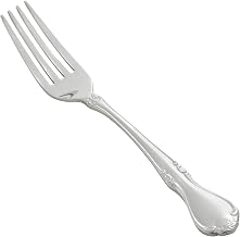 Winco 7 1/4" Chantelle Stainless Steel Dinner Fork (Set of 12)