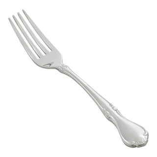 7 1/4" Chantelle Stainless Steel Dinner Fork (Set of 12) by Winco – 7.25", Stainless Steel, Silver, Pack of 12, Model 0039-05