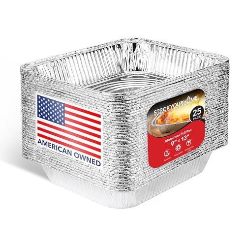 Stock Your Home 25 Pack / Silver / 96.0 ounces Disposable Cookware