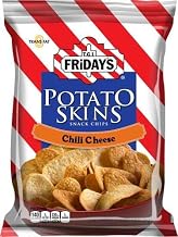 TGI Fridays Chili and Cheese Potato Skins - 3 oz. bag, 6 per case