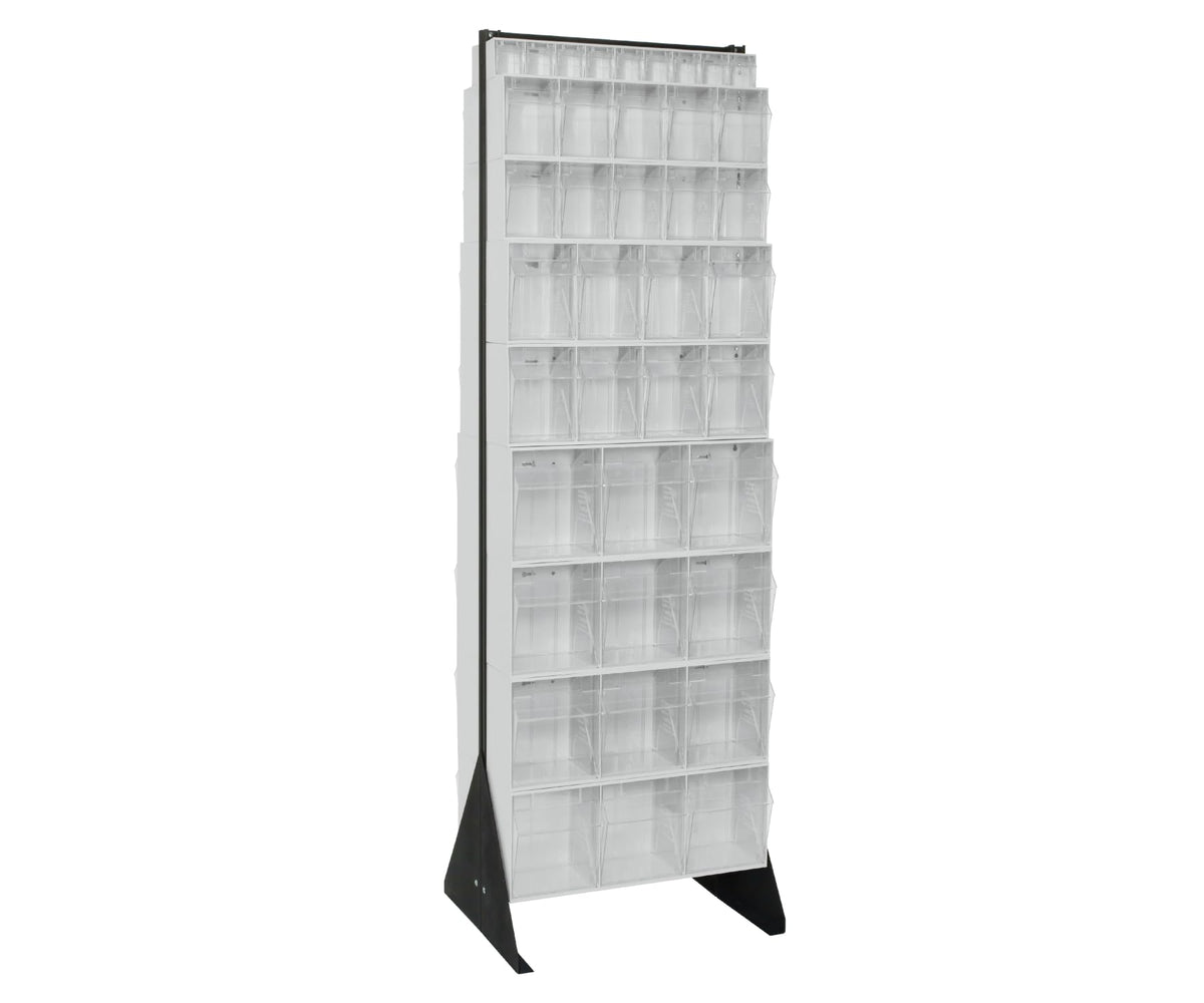 QUANTUM STORAGE SYSTEMS One Size / 72 Drawers Tip Out Bin Stand White / Black Storage Racks