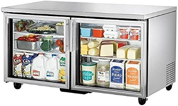 True TUC-60G-HC~FGD01 60" Two Section Undercounter Refrigerator, Framed Glass Doors
