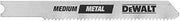 DEWALT DW3724H2 3-Inch 18TPI Medium Metal Cut High Speed Steel U-Shank Jig Saw Blade (2-Pack)