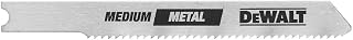 DEWALT DW3724H2 3-Inch 18TPI Medium Metal Cut High Speed Steel U-Shank Jig Saw Blade (2-Pack)