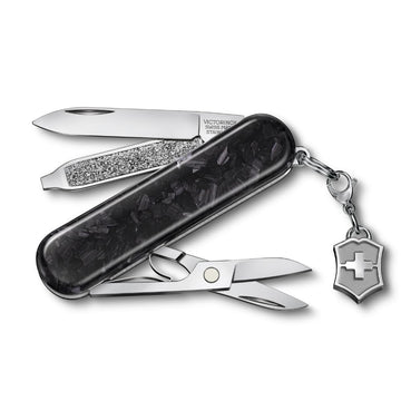 Classic SD Brilliant Swiss Army Knife by Victorinox – Stainless Steel, Carbon, Model 0.6221.90