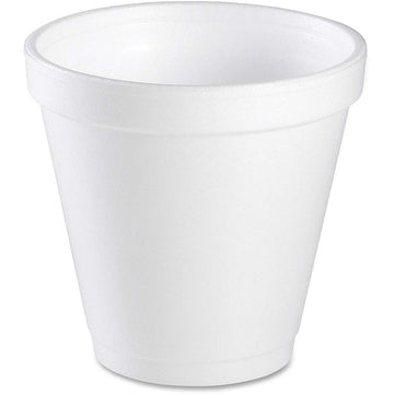 DCC4J4 - White Foam Cups by DART – 4 Ounces, 4.0 fluid_ounces, Stainless Steel, White