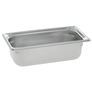 Super Pan 3 1/3 Size S/S Steam Table Pan by Vollrath – 1/3 Size, 4.0 inches, Stainless Steel, Silver, Model 90342