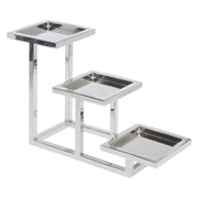 3-Tier Serving Fixture by HUBERT – Metal, Grey, Model 82488
