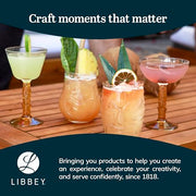 Libbey Tiki Rocks White / 13 Ounces / Tiki Old Fashioned Glasses
