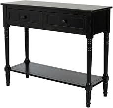 Starlight Canyon Home White Samantha 2 Drawer Console Table, Stylish Storage Solution for Entryway or Living Room, Durable Construction, Modern Design