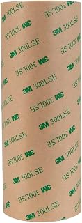 3M 9495LE Polyester Tape with 300LSE, Double Coated, Bonding & Laminating, Clear, 6 in x 5 yds, 1 Roll