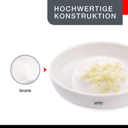 Ginger Grater Ceramic by GEFU – One Size, Silicone, White, Model GF24-35370