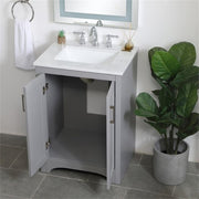 Elegant Decor 24" - Single / Grey / Traditional Wheel Care