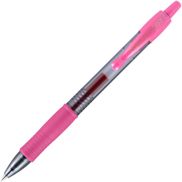 G2-7 Retractable Gel Roller Pens () by PILOT – Rubber, Pink, Model PIL31174