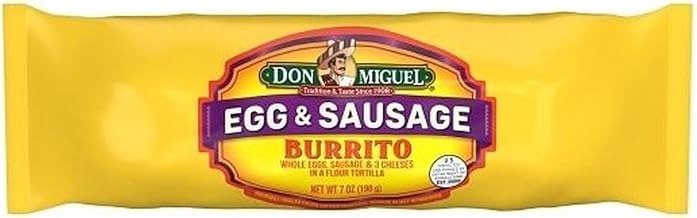 Don Miguel Egg Cheese and Sausage Burrito, 7 Ounce -- 12 per case.