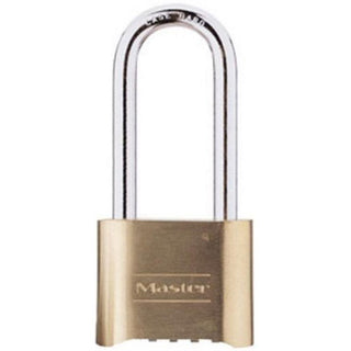 175DLH 2" Resettable Brass Combination Padlock by Master Lock – One Size, Plastic, No Color, Pack of 36
