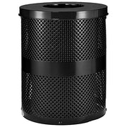 Global Industrial Black / 23.5 inches (Diameter) x 30 inches (Height) / Industrial Outdoor Trash Cans