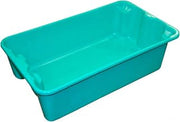 Molded Fiberglass Nest and Stack Tote - 17-7/8" x10"-5/8" x 5" by MOLDED FIBER GLASS TRAY COMPANY – Fiberglass, Green, Model 780208-5170