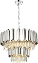 Elegant Lighting Willow 24" Chandelier in Chrome