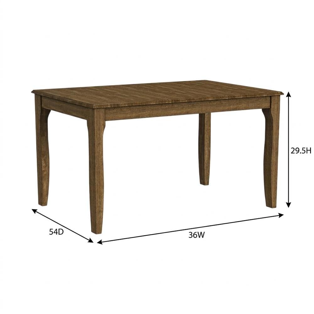 Brown Dinette Table with 18-Inch Self-Storing Butterfly Leaf by Starlight Canyon Home – Solid Asian Hardwood, Brown