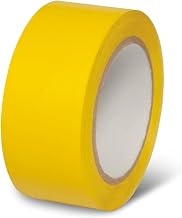 Global Industrial 5 Mil Safety Tape, 2''W x 108'L, Yellow, 1 Roll